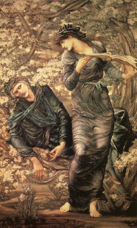Sir Edward Coley Burne-Jones The Beguiling of Merlin china oil painting image